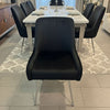 Set of 2 Marco Dining Chairs Brushed Velvet