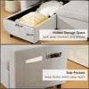 3 Seater Corner Sofa Bed w/ Storage Convertible Pull Out Sofa Bed