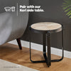 Coffee Side End Table Sofa Living Room Wooden Metal Bedside Furniture Round Tea