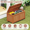 190L Wood Deck Box Outdoor Container Chest