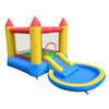 Inflatable Bounce House Kids Wet Dry Water Park with Splash Pool