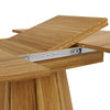 Extendable Round Dining Table Set Kitchen Oval Table for 4 People with 4 Chairs