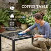 Garden Corner Sofa Set, Garden Furniture Set with Coffee Table