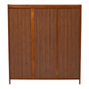 5 Tier 3 Doors Wooden Shoe Cabinet Footwear Rack Hallway Flip Door Shoe Cabinet