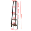 5 TIER LADDER SHELF WOOD FLOWER RACK CORNER STORAGE UNIT PLANT STAND DISPLAY UK