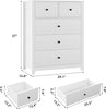 Dresser Bedroom 5 Drawer Dresser Chest of Drawer for Bedroom Entryway Livingroom