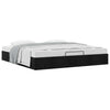 Ottoman Bed Frame without Mattress Black Super King Fabric