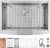 30/33inch Apron Front Sink Single Bowl Kitchen Sink 16 Gauge Stainless Steel