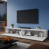 Wall Floating TV Stand Unit Cabinet White High Gloss Storage Door 100/200cm