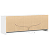 TV Cabinet with White 139.5x34x50 Engineered Wood Q8V9