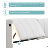 Upholstered Ottoman Storage Bed with Hydraulic Lift & Headboard, Super King Size