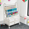 Childrens Kids Book Shelf Metal Sling Storage Rack Organizer Bookcase Bookshelf