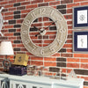 Extra Large 60cm Skeleton Rustic Roman Wall Clock Silent Non-Ticking Living Room