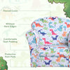 Kids Armchair Toddler Sofa Foam Filled Upholstered Couch Dinosaur