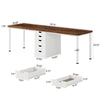 78.74 Inch Extra Long 2 Person Desk, Double Office Computer Desk with 5 Drawers