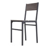 5PCS Grey Dining Table&Chairs Set Modern Industrial Metal Frame Kitchen Home Bar