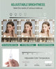 LED Mirror Dressing Table Makeup Vanity Desk And 10 LED Lights With 3 Shelves