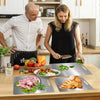 Titanium Chopping Board Set of 3, S316 Stainless Steel Boards for Kitchen..