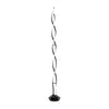 Black Twist Floor Lamp Living Room Light Integrated LED Standard Standing Light