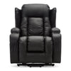 CAESAR DUAL MOTOR RISER RECLINER LEATHER MOBILITY ARMCHAIR MASSAGE HEATED CHAIR