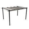 4x3m Metal Pergola Gazebo Patio Sun Shelter Retractable Canopy Patio Gazebo Shed