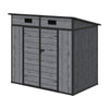 Plastic Garden Storage Shed Outdoor House Tool Shed Utility With Door & Window