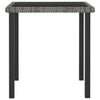 3 Piece Outdoor Dining Set with Cushions Poly Rattan Grey