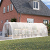 6 x 3 x 2 m Polytunnel Greenhouse Pollytunnel Tent Steel Frame Garden Hoop House