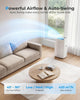 Leenon 14,000 BTU Portable Air Conditioner Remote Control White Mobile AC Unit