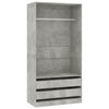 Wardrobe Clothing Cabinets Shelf Hangers Open Wardrobe Home Unit Storage W3I8