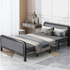 3FT Folding Single Guest Bed Padded Fold Up Metal Framed Sleeper Dormitory Bed
