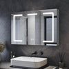 Bathroom LED Mirror Cabinet with Demister Shaver Socket Storage 3 Colour Lights