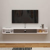 120CM Floating TV Stand, Wall Mounted Console with Storage & Cable Management
