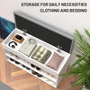 Shoe Bench Shoe Storage Rack Cabinet Organiser with Cushion Padded Seat Gckeysor