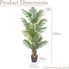 Artificial Areca Palm Tree Natural Looking Faux Plant in Pot 2ft 3ft 4ft 5ft 6ft