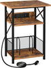 Record Player Stand 3 Tier Side Table Vinyl Record Storage up to 100 Albums End
