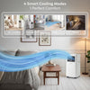 4-in-1 Portable Air Conditioner 7000 BTU Smart Wifi Mobile AC Unit Window Kit