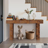 160 cm Long Console Table for Entryway,Narrow Sofa Table for Hallway Living Room