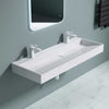 Bathroom Wash Basin Sink Vanity Stone Countertop + 2 Tap Hole Large 1200x460mm