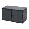 400 Litre PE Wicker Shed Waterproof Outdoor Garden Storage Box Furniture Utility
