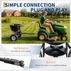 Broadcast Spreader 110 LB Tow Behind Fertilizer Spreader 12" Tires with Cover