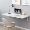 Wall Mounted White Wall Mount Computer Desk Drop Down Folding Laptop Small Table