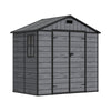 Plastic Sheds Outdoor Garden Shed 8x4FT Wood Grain Utility Tool Storage House