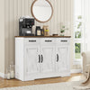 Sideboard Kitchen Cabinet with 3 Drawers and 3 Doors Wooden Storage Cupboard Lxg