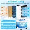 4 In 1 Mobile Portable Air Conditioner, 14L 60W Air Conditioning Unit with Detac
