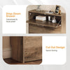 Slim Shoe Cabinet 3 Tier Drop Down Hallway Storage Unit
