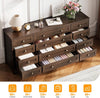 12 Drawer Wooden Chest of Drawers Large Dresser TV Stand Bedroom Storage Unit