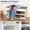Shoe Bench Shoe Storage Rack Cabinet Organiser with Cushion Padded Seat Gckeysor
