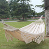 Boho Camping Hammock Outdoor Travel Double Person Hanging Hammock Rocking Bed UK