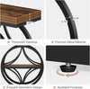 Industrial Side Table Narrow Small End Table with 3-Tier Storage for Living Room